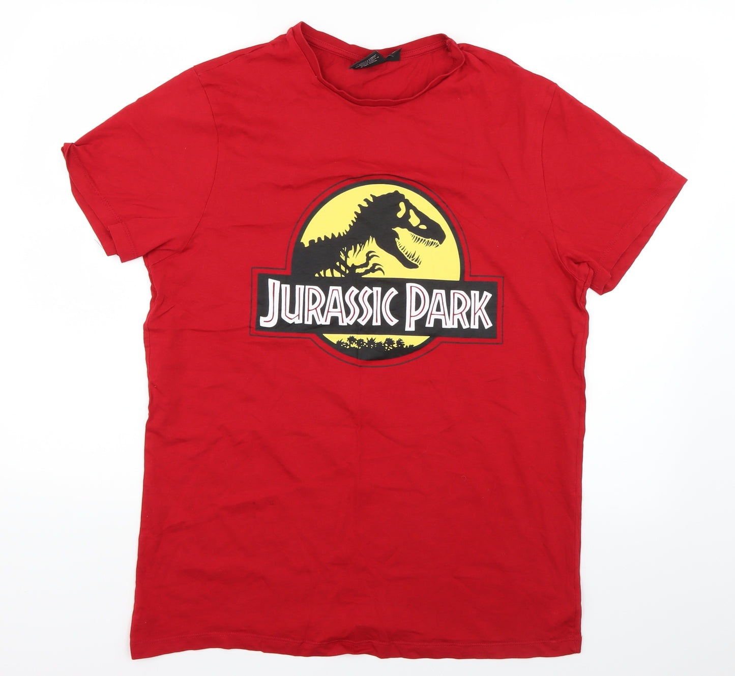Jurassic Park Mens Red    T-Shirt Size XL
