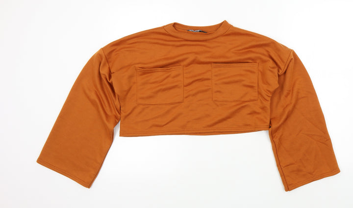 Boohoo Womens Brown Pullover Jumper Size 10