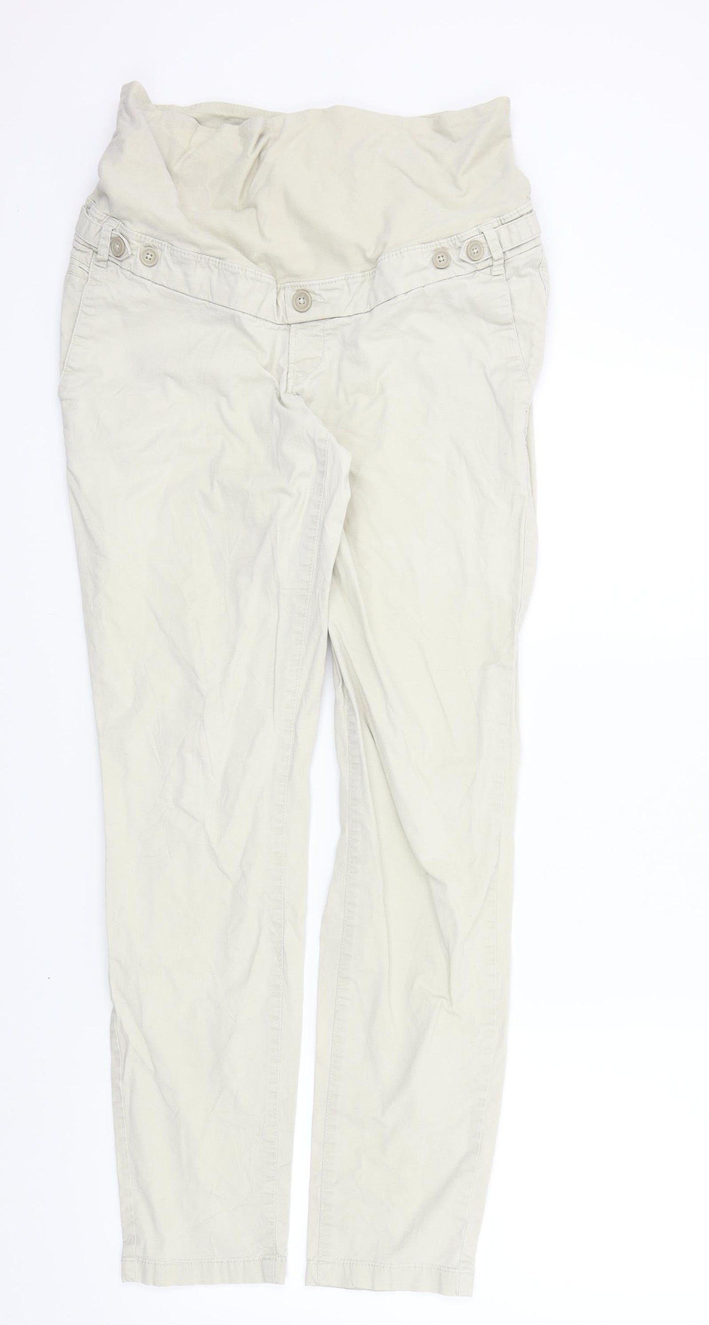 H&M Womens Beige   Trousers  Size M L30 in
