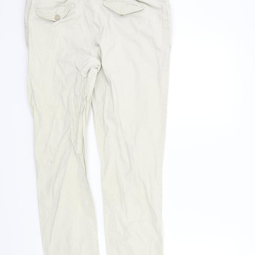 H&M Womens Beige   Trousers  Size M L30 in