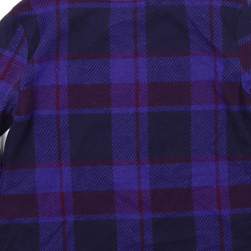 M&S Womens Purple Check  Pullover Jumper Size 10