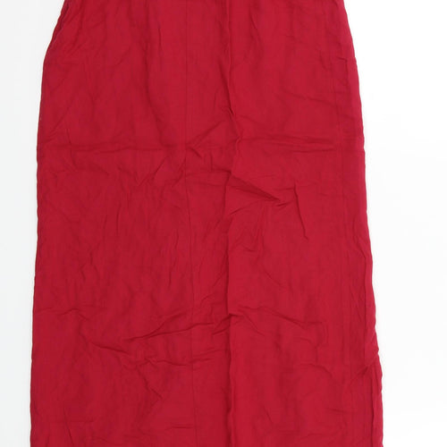 wearhouse Womens Red   A-Line Skirt Size 8