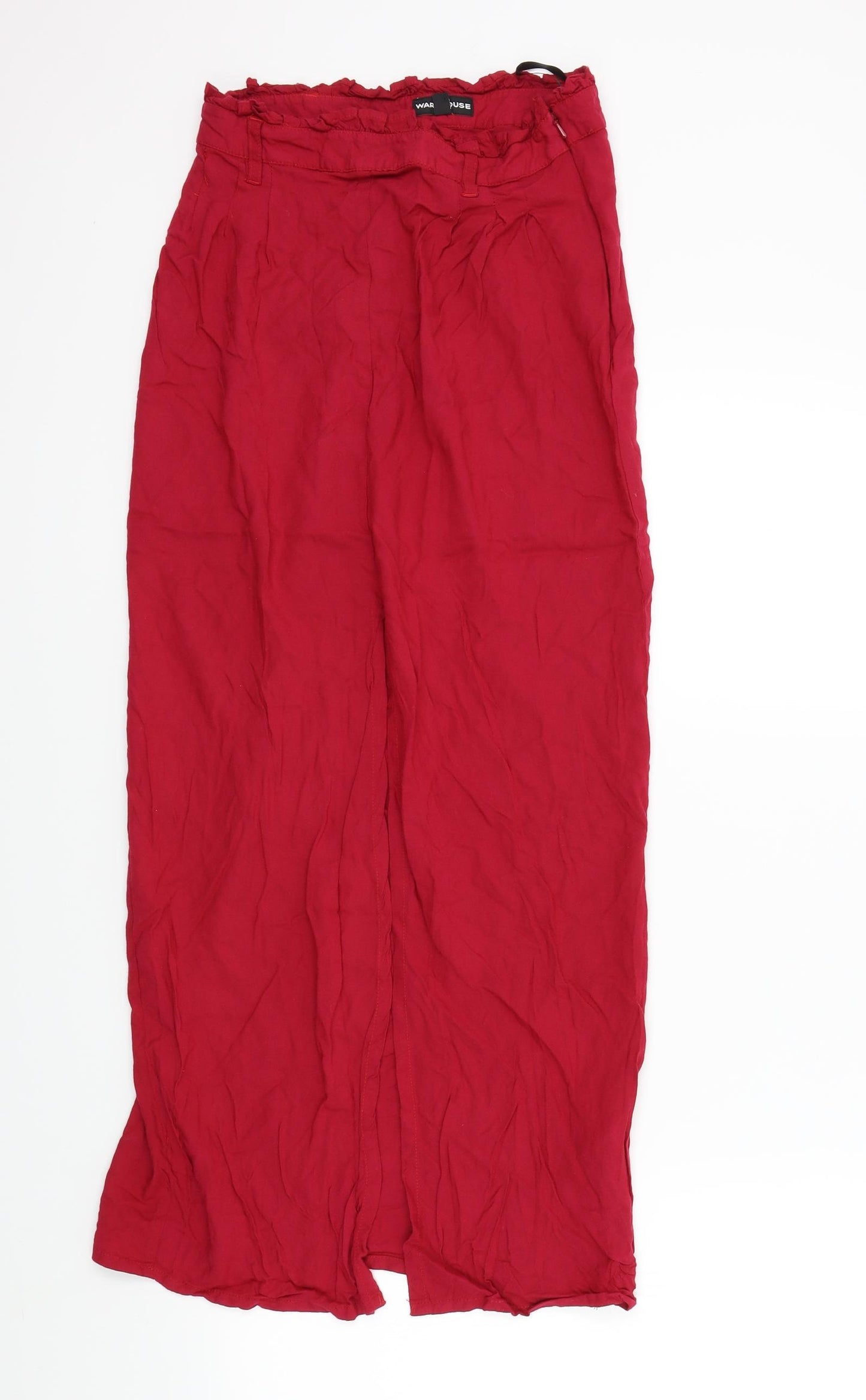 wearhouse Womens Red   A-Line Skirt Size 8