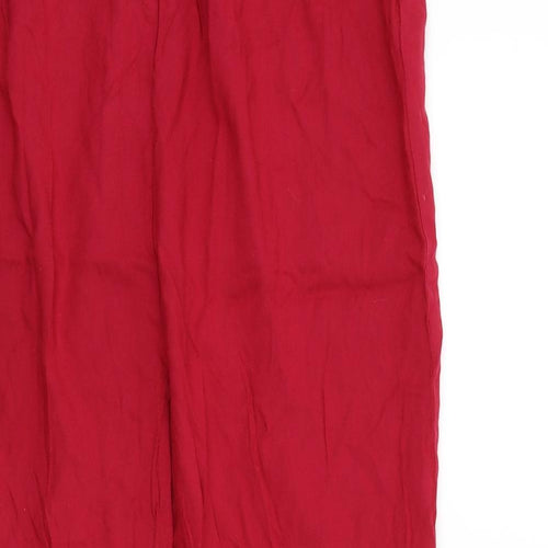 wearhouse Womens Red   A-Line Skirt Size 8
