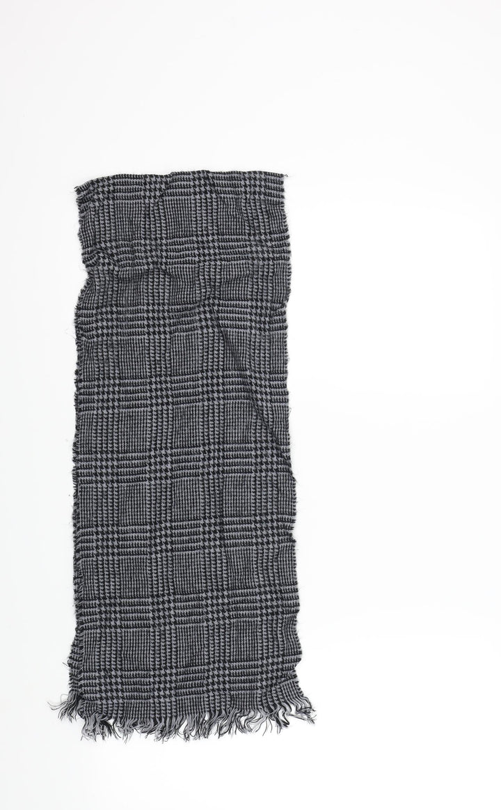 Preworn Mens Grey Plaids & Checks Scarf Size Regular