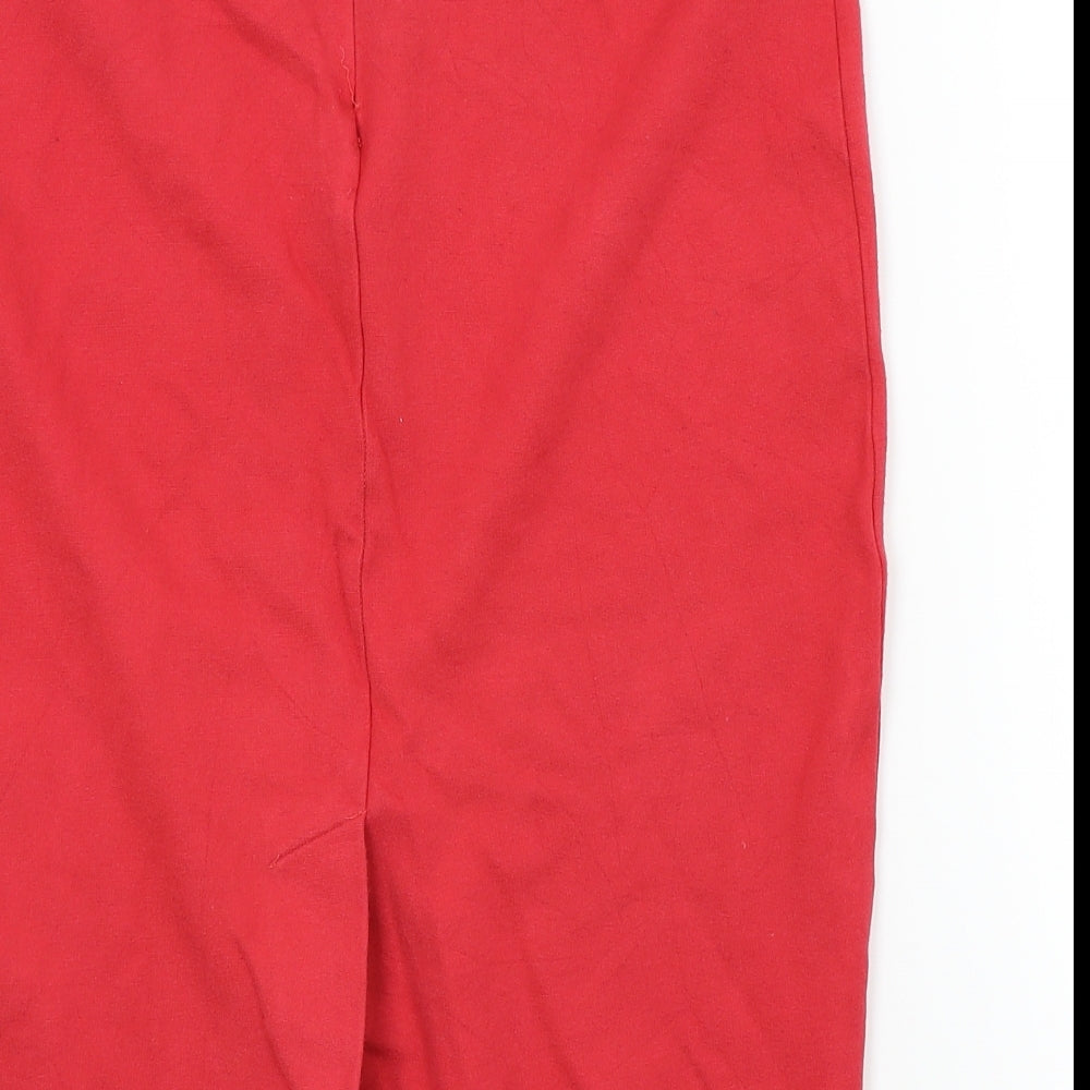 Baukjen Womens Red   A-Line Skirt Size 14
