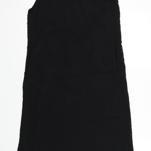 VALE WOMAN Womens Black Floral  A-Line  Size 36