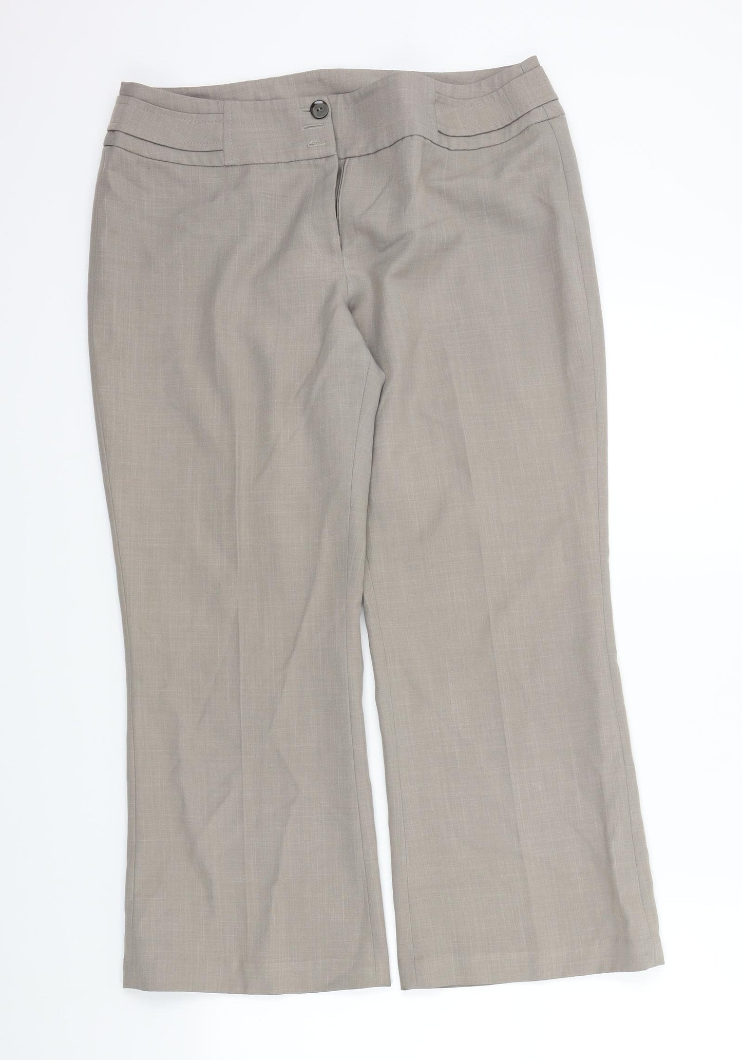 Debenhams Womens Beige   Trousers  Size 14 L25 in