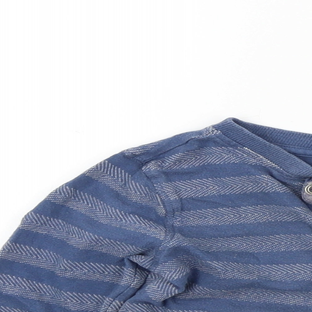 F&F Boys Blue Colourblock  Basic T-Shirt Size 2-3 Years