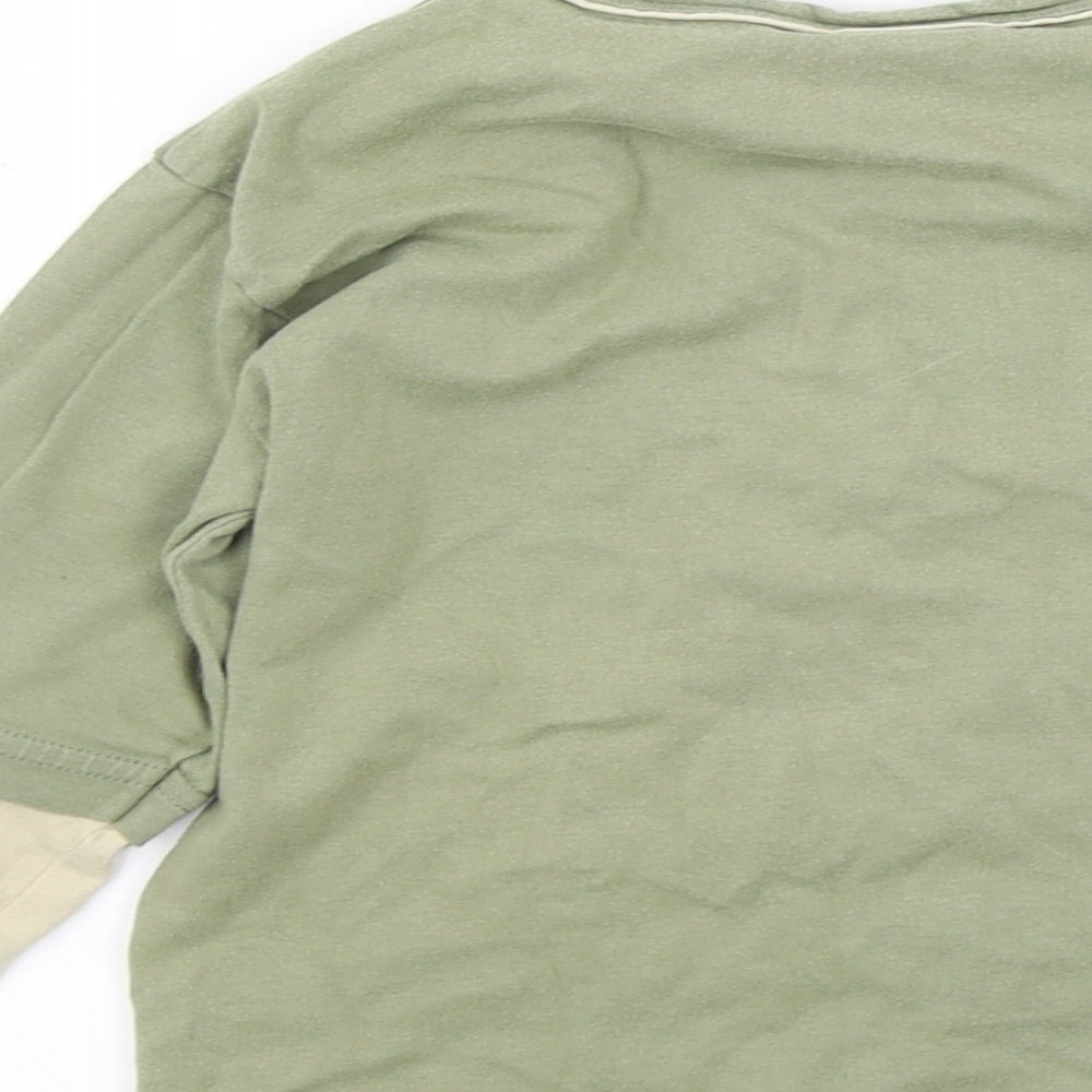 NEXT Boys Green Colourblock  Basic T-Shirt Size 2-3 Years  - MONKEY