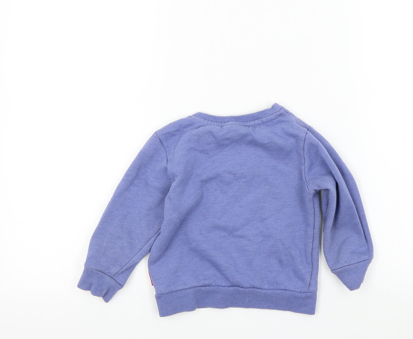 Mini Club Boys Blue Colourblock  Pullover Sweatshirt Size 3-4 Years  - pepper pig