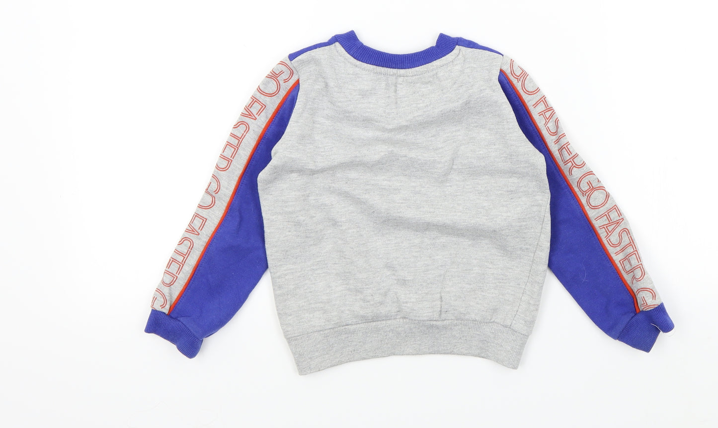 pep&co Boys Blue Colourblock  Pullover Sweatshirt Size 2-3 Years