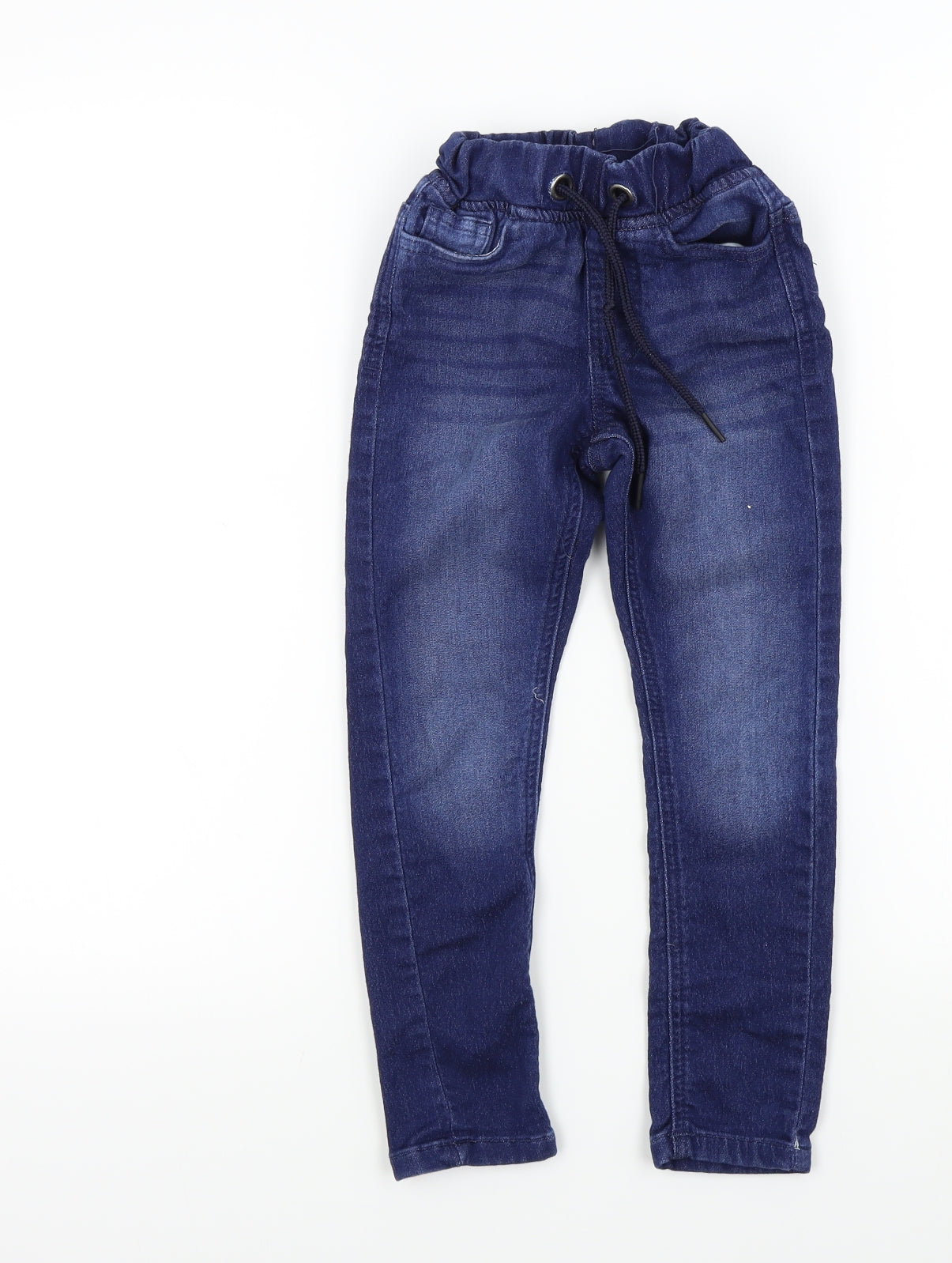 George Boys Blue Colourblock  Straight Jeans Size 5-6 Years