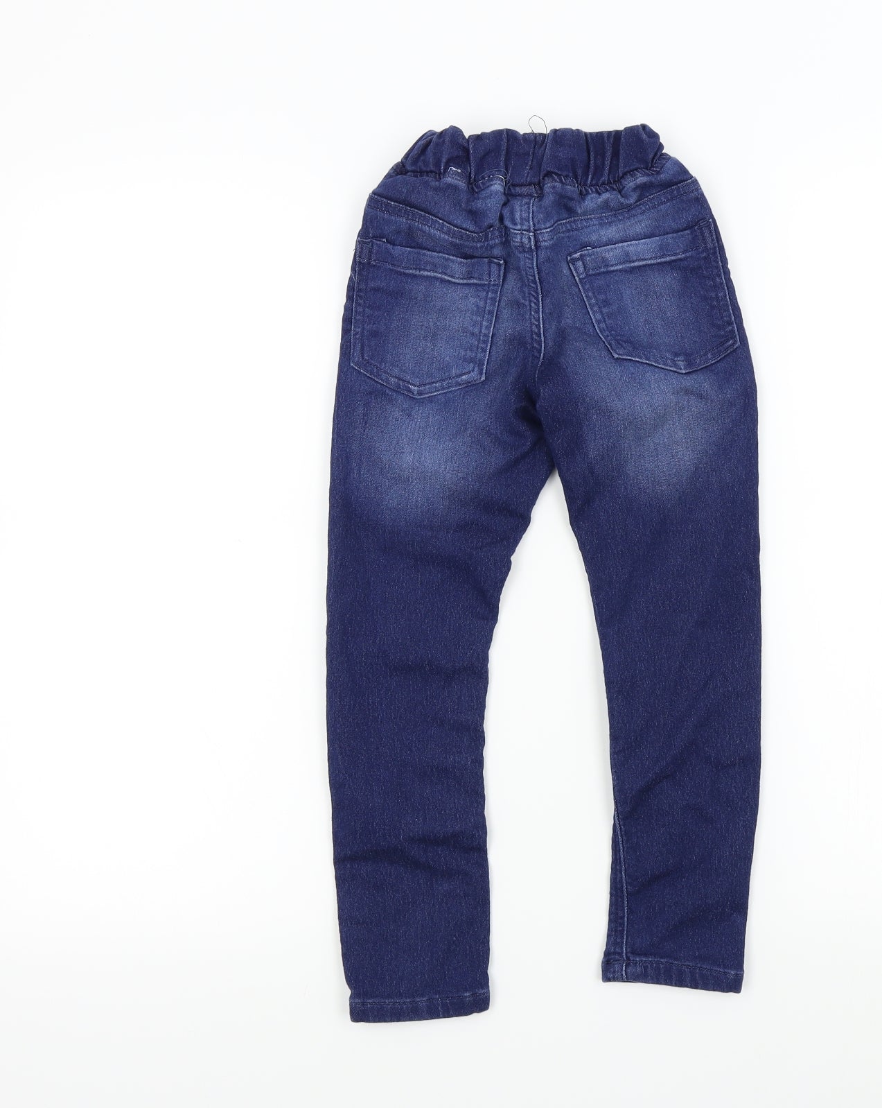 George Boys Blue Colourblock  Straight Jeans Size 5-6 Years