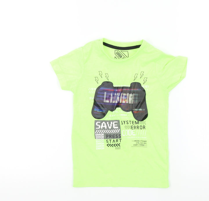 Primark Boys Yellow   Basic T-Shirt Size 5 Years