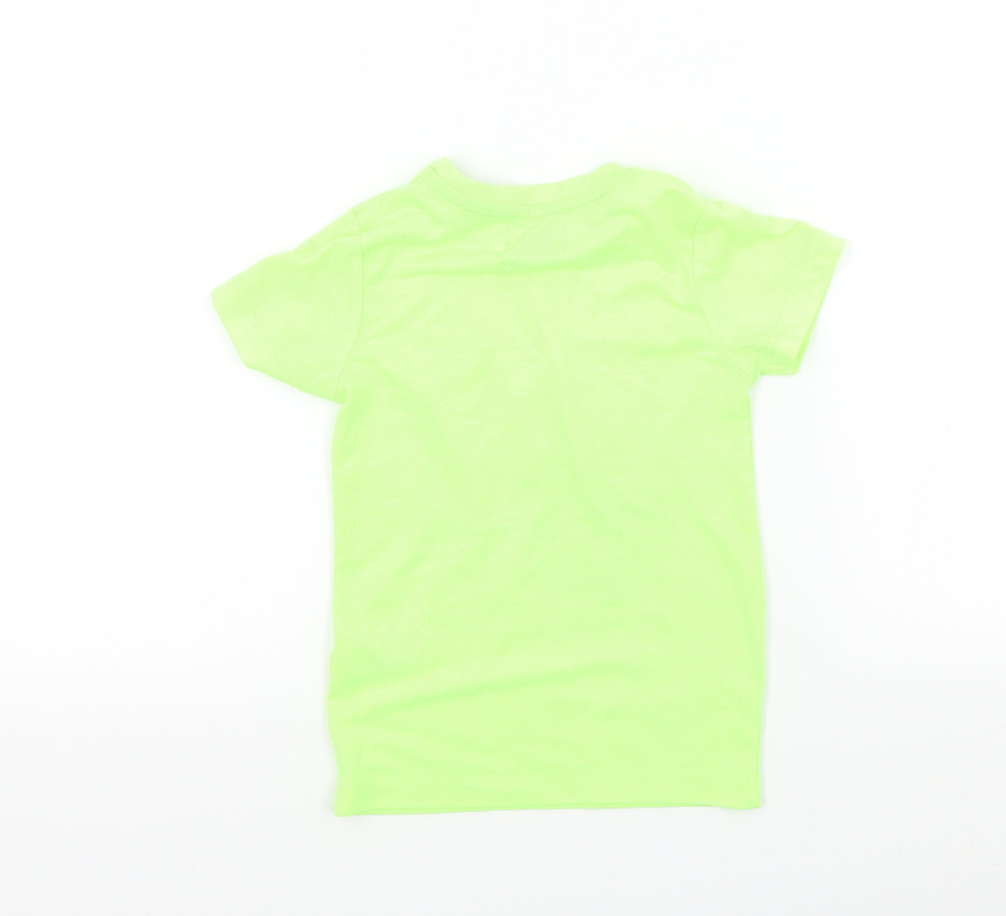 Primark Boys Yellow   Basic T-Shirt Size 5 Years