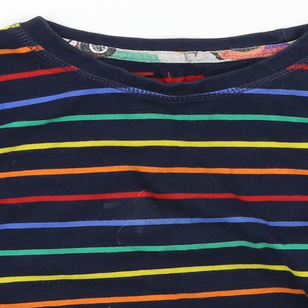 TU Boys Blue Striped  Basic T-Shirt Size 3-4 Years