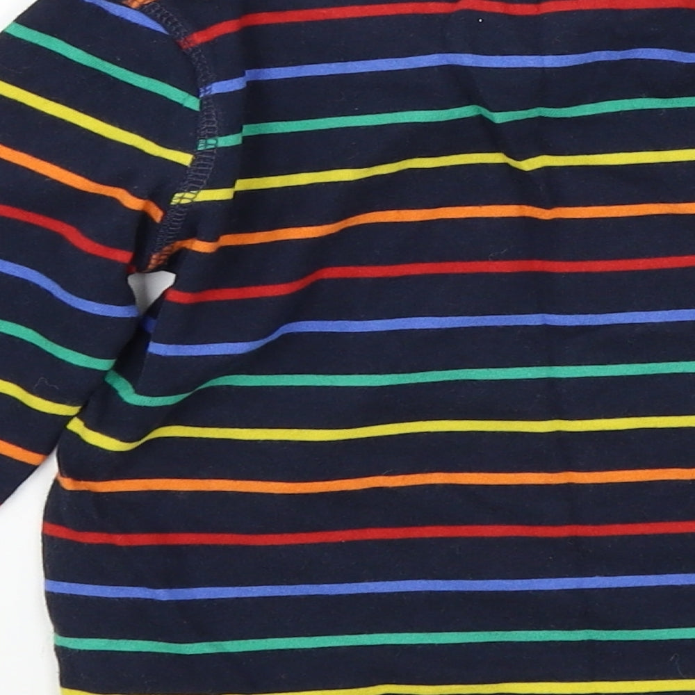 TU Boys Blue Striped  Basic T-Shirt Size 3-4 Years