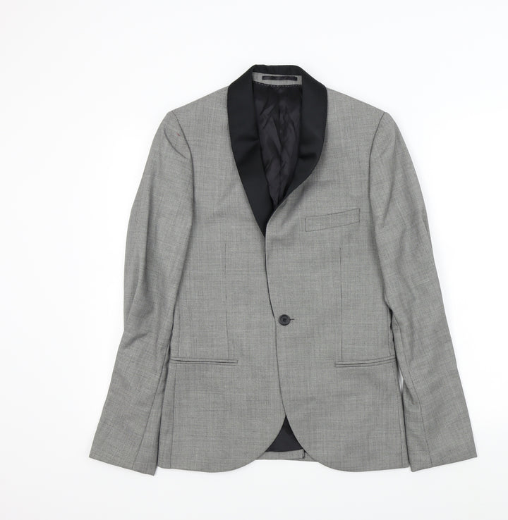 Topman Mens Grey   Jacket Blazer Size M