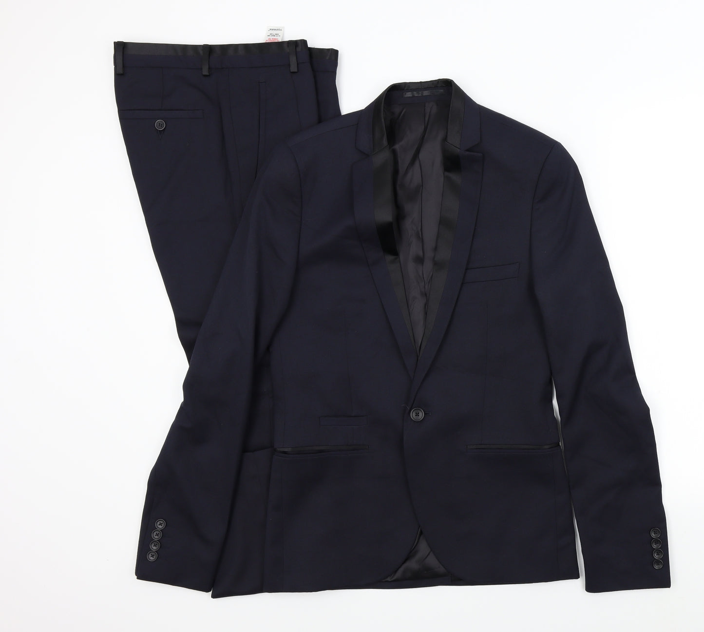 Topman Mens Blue   2 Piece Suit Jacket Size 34 L29 in