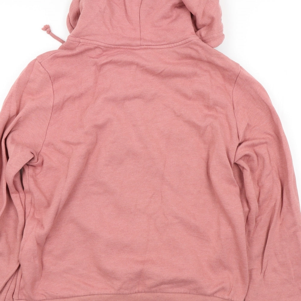 H&M Womens Pink Colourblock  Full Zip Hoodie Size L