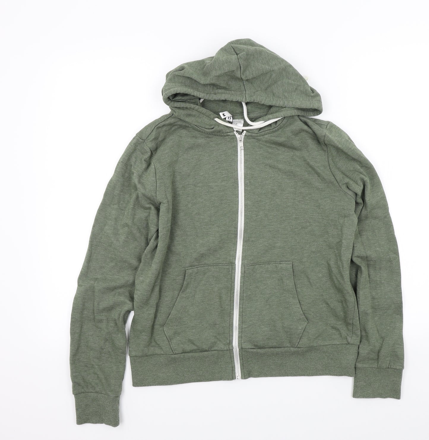 H&M Womens Green   Full Zip Hoodie Size M