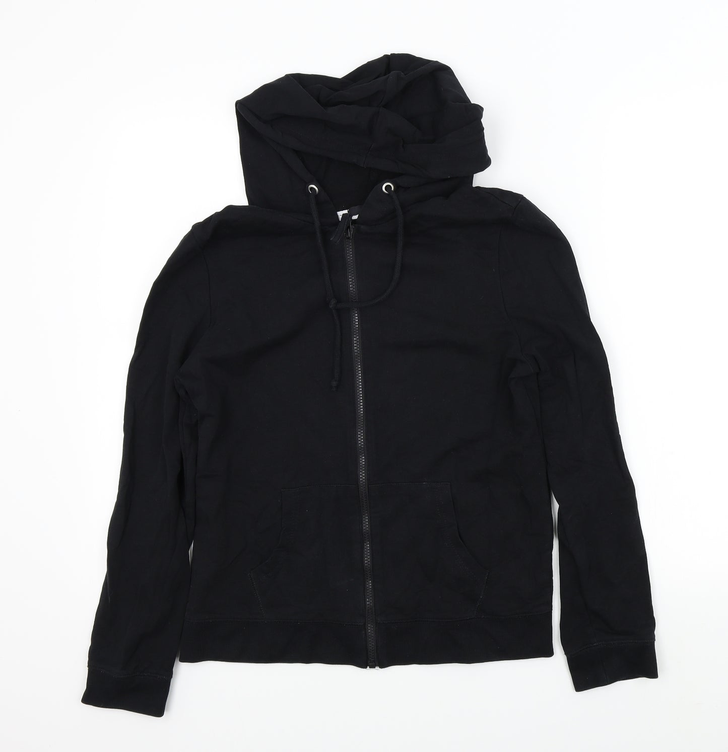 George Womens Black Colourblock  Full Zip Hoodie Size 10
