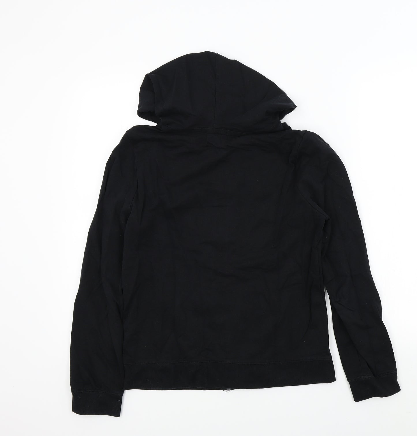 George Womens Black Colourblock  Full Zip Hoodie Size 10