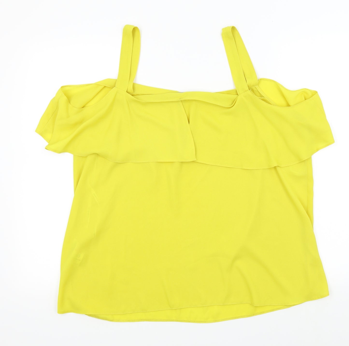 Dorothy Perkins Womens Yellow   Basic Blouse Size 18