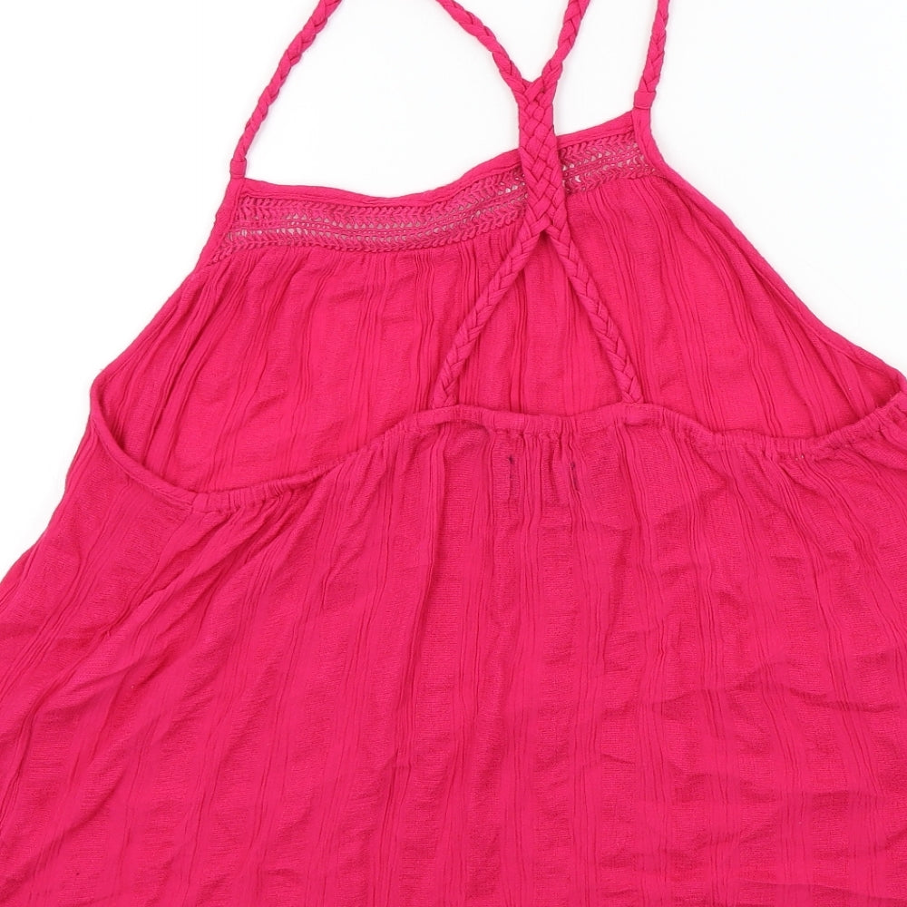 supper dry Womens Pink Colourblock  Basic T-Shirt Size 16