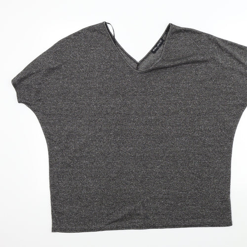 Select Womens Black   Basic T-Shirt Size L