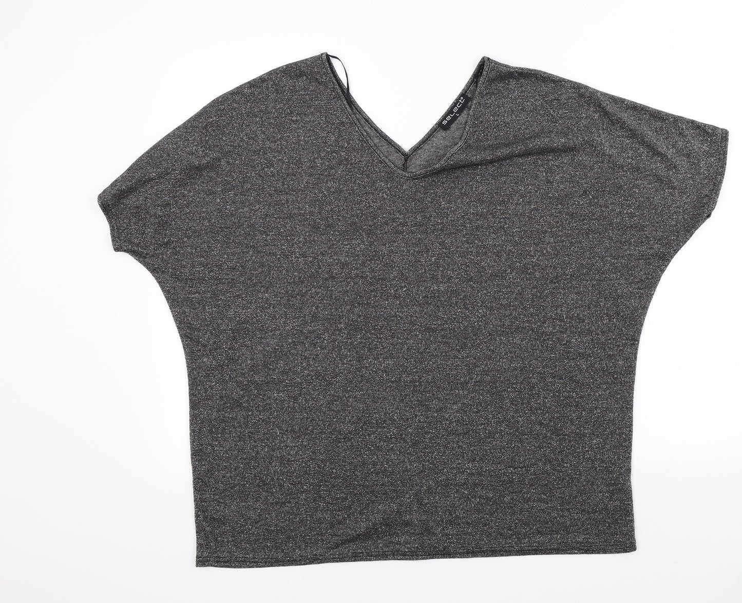 Select Womens Black   Basic T-Shirt Size L
