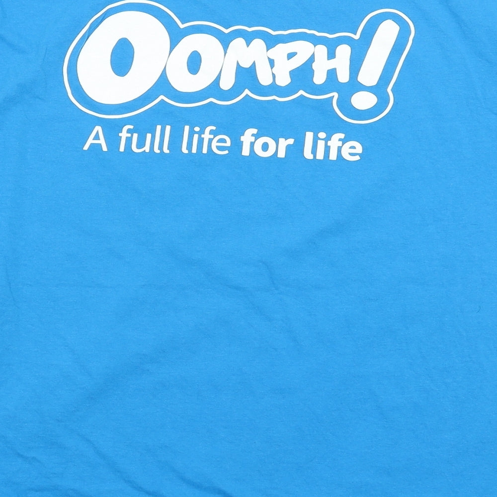 Gildan Mens Blue    T-Shirt Size XL