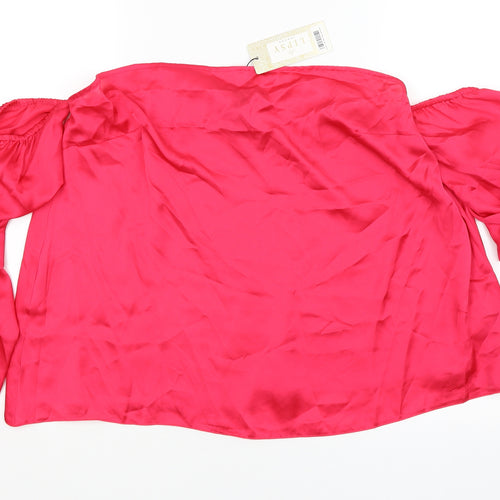Lipsy London Womens Pink   Basic Blouse Size 18