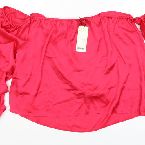 Lipsy London Womens Pink   Basic Blouse Size 18