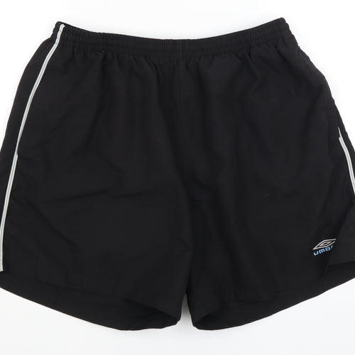 Umbro Mens Black   Athletic Shorts Size XL
