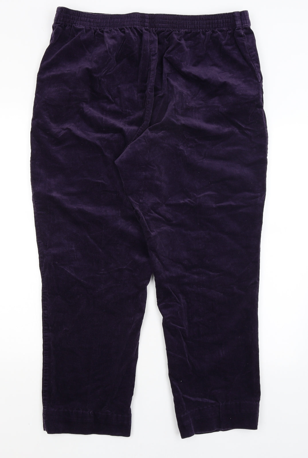 M&S Womens Purple   Trousers  Size 20 L27 in
