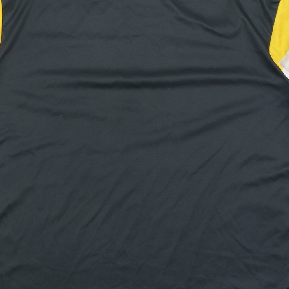 Preworn Mens Grey   Basic T-Shirt Size L  - Leeds Rhinos
