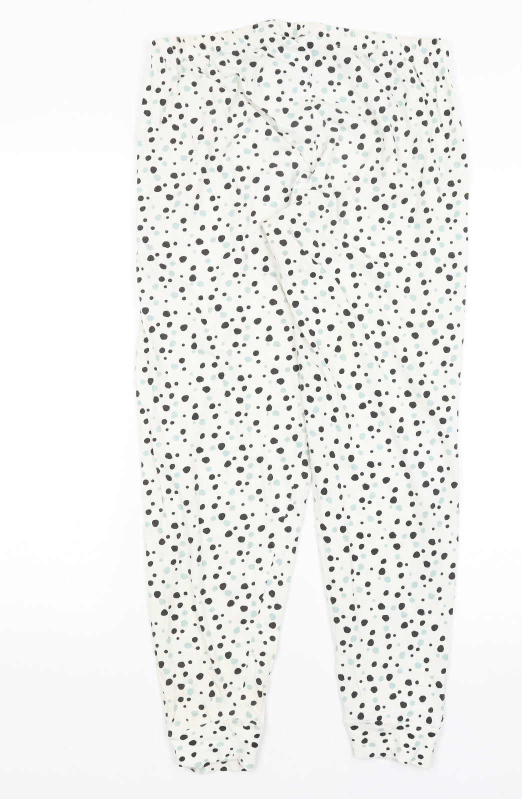 Avon Womens White Polka Dot  Capri Pyjama Pants Size 12