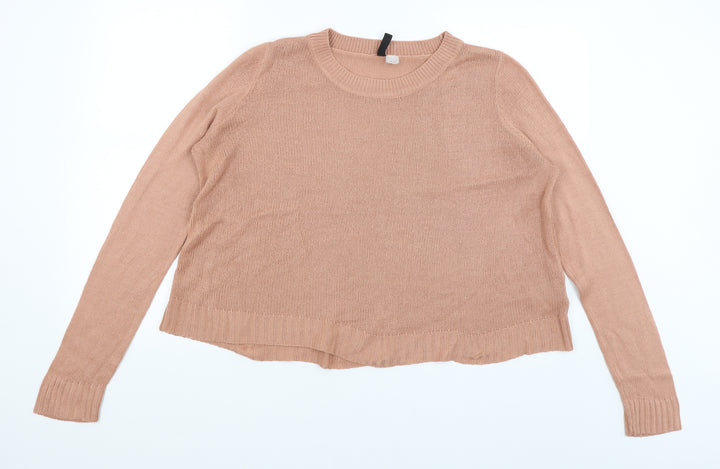 Divided Womens Pink   Pullover Jumper Size M