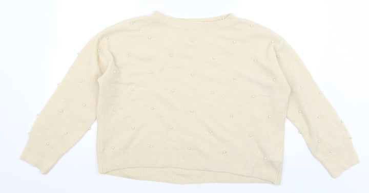 H&M Womens Ivory   Pullover Jumper Size S