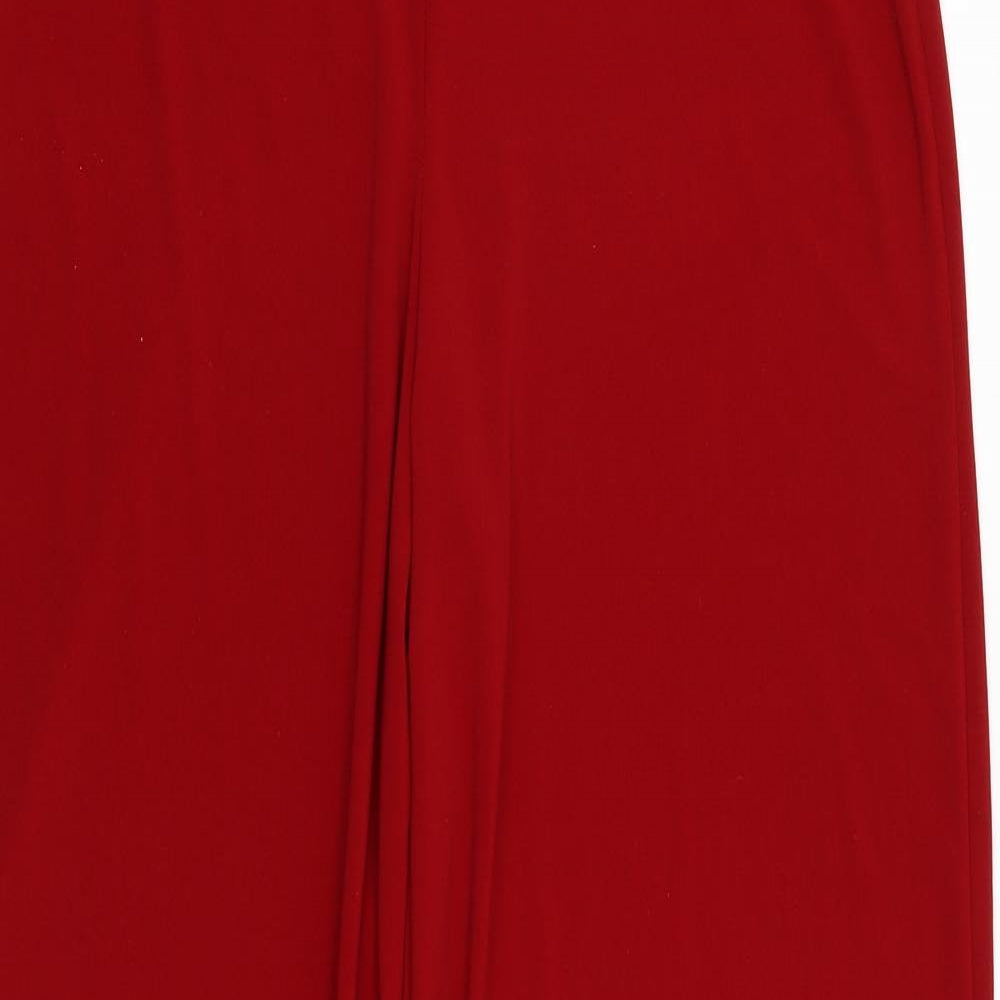 Saloos Womens Red   Trousers  Size L L29 in