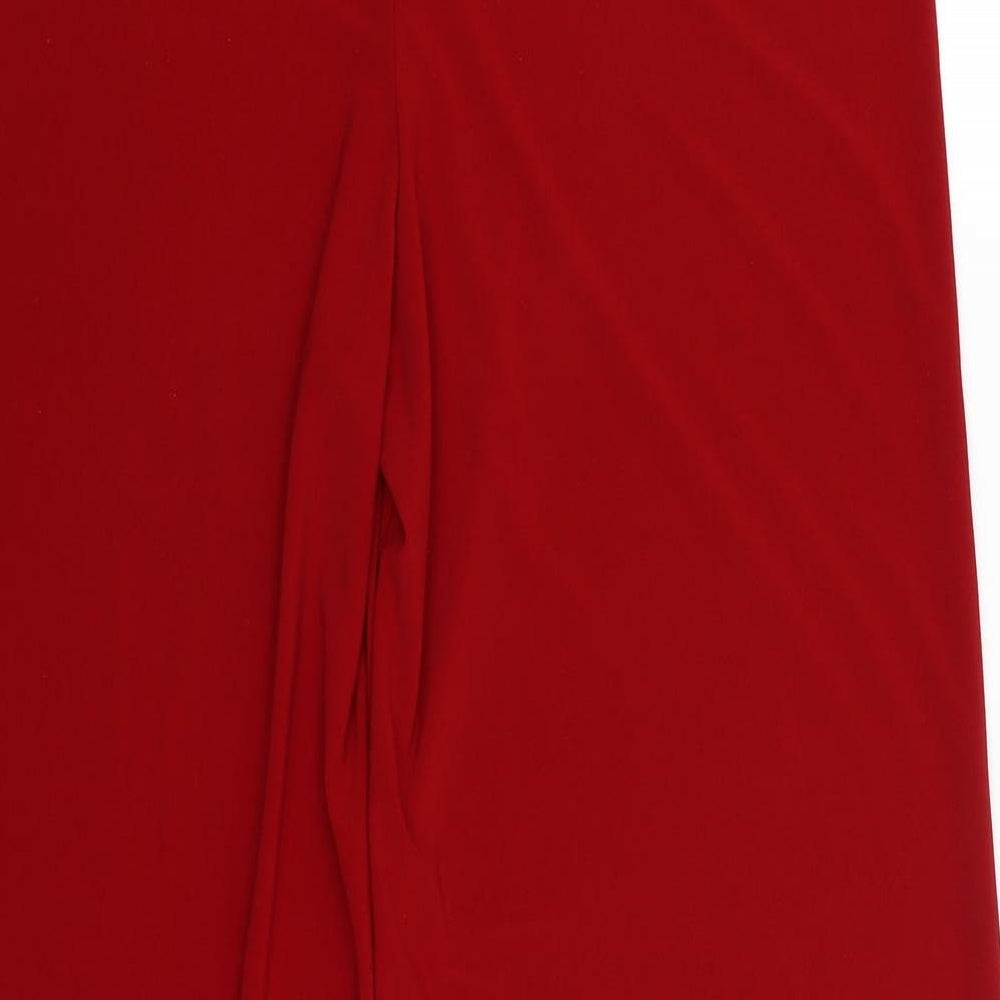 Saloos Womens Red   Trousers  Size L L29 in