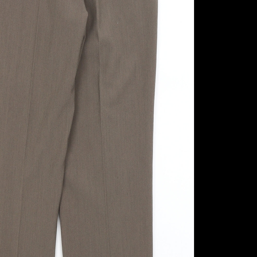 Classic Womens Brown   Dress Pants Trousers Size 10 L23 in