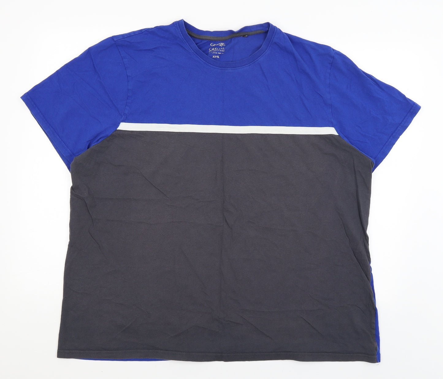 George Mens Blue    T-Shirt Size 3XL