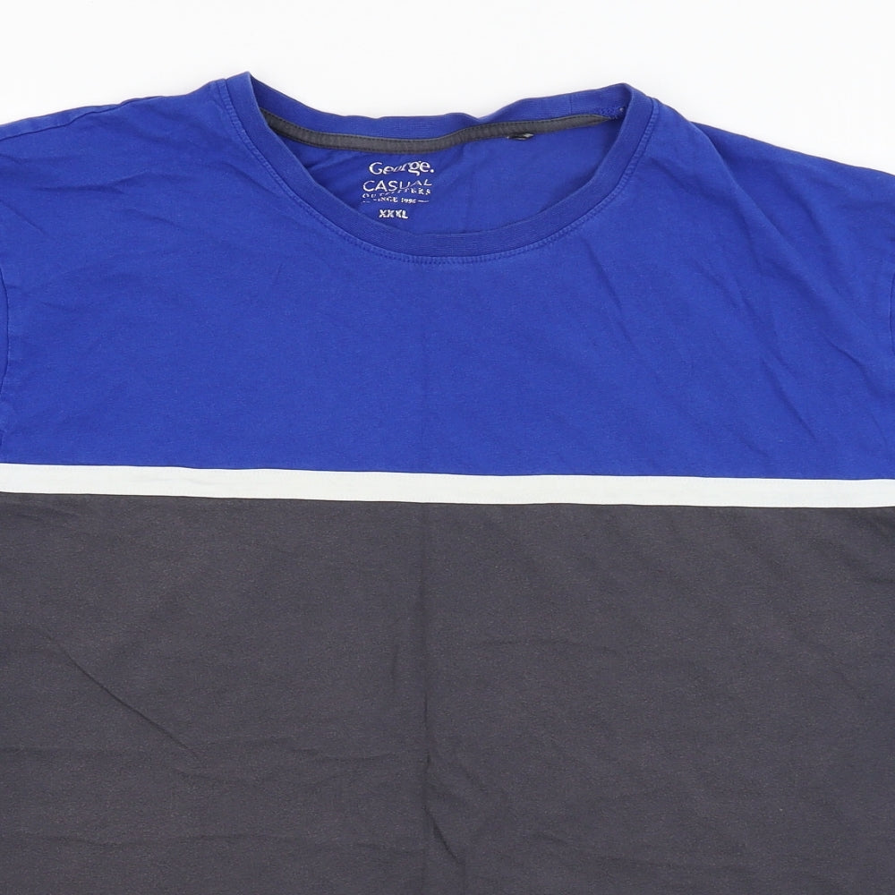 George Mens Blue    T-Shirt Size 3XL