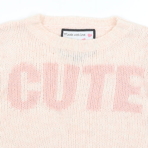 Sweet Millie Girls Pink   Pullover Jumper Size 5 Years  - Cute