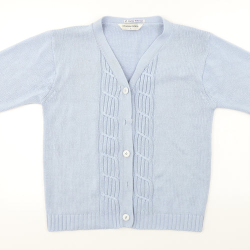 Donna Lewis  Womens Blue   Cardigan Jumper Size L
