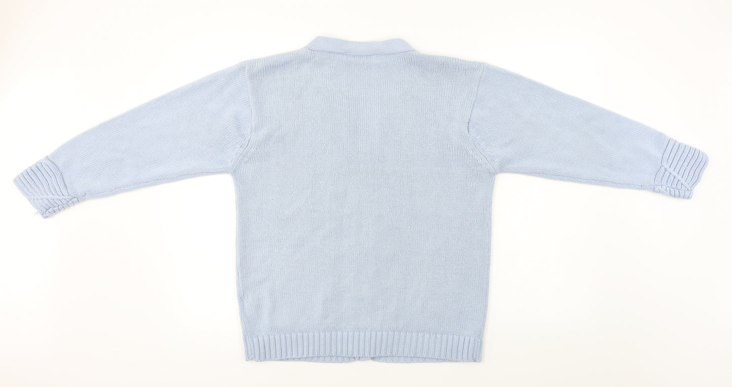 Donna Lewis  Womens Blue   Cardigan Jumper Size L