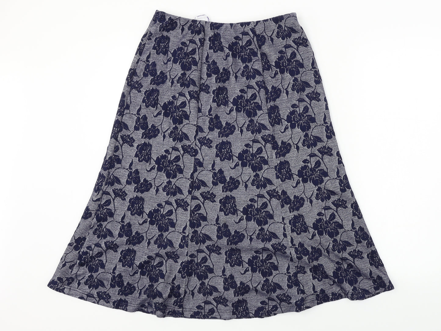 Bonmarché  Womens Blue Floral  A-Line Skirt Size 10